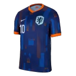 Men's Netherlands MEMPHIS #10 Away Soccer Jersey Euro - thejerseys