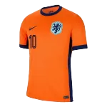 Men's Netherlands MEMPHIS #10 Home Soccer Jersey Euro 2024 - thejerseys