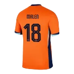 Men's Netherlands MALEN #18 Home Soccer Jersey Euro 2024 - thejerseys