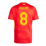 Men's Spain FABIÁN #8 Home Soccer Jersey Euro 2024 - thejerseys