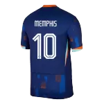 Men's Netherlands MEMPHIS #10 Away Soccer Jersey Euro - thejerseys