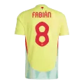 Men's Spain FABIÁN #8 Away Soccer Jersey Euro 2024 - thejerseys