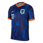 Men's Netherlands MEMPHIS #10 Away Soccer Jersey Euro 2024 - thejerseys