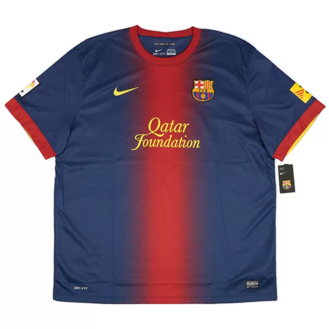 Barcelona Home Retro Soccer Jersey 2012/13 - thejerseys