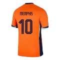 Men's Netherlands MEMPHIS #10 Home Soccer Jersey Euro 2024 - thejerseys