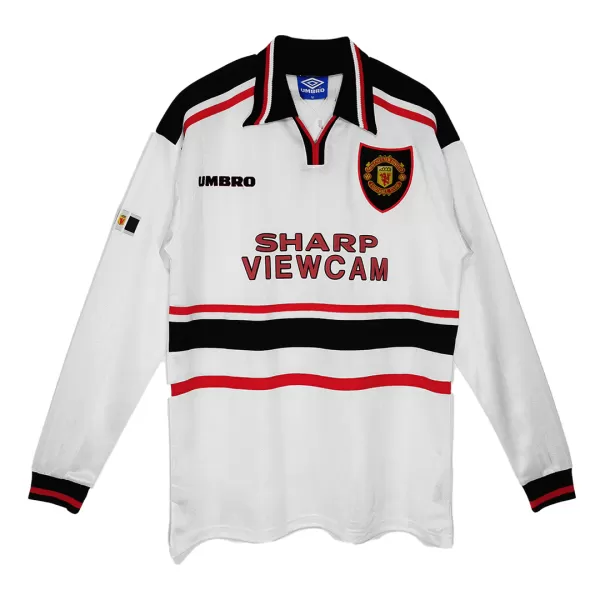 Manchester United Away Retro Long Sleeve Soccer Jersey 1998/99 - thejerseys