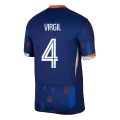 Men's Netherlands VIRGIL #4 Away Soccer Jersey Euro 2024 - thejerseys