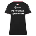 Women's Mercedes AMG Petronas F1 Black T-Shirt 2024 - thejerseys