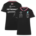 Women's Mercedes AMG Petronas F1 Black T-Shirt 2024 - thejerseys