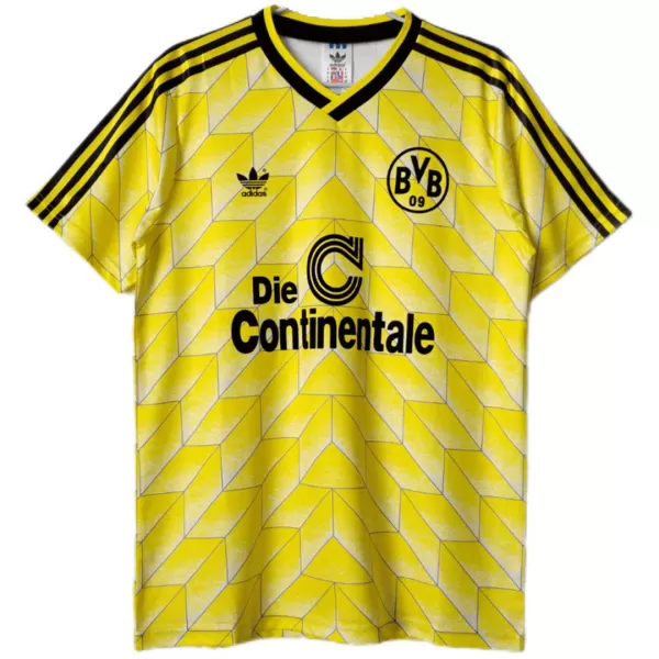 Borussia Dortmund Home Retro Soccer Jersey 1988 - thejerseys