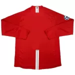 Manchester United Home Retro Long Sleeve Soccer Jersey 2007/08 - thejerseys