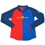 Barcelona Home Retro Long Sleeve Soccer Jersey 1999/00 - thejerseys