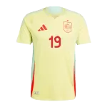 Spain LAMINE YAMAL #19 Away Match Jersey Euro 2024 - thejerseys