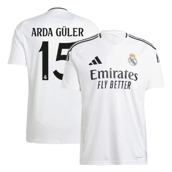 [Super Quality] Men's Real Madrid ARDA GÜLER #15 Home Soccer Jersey 2024/25 - thejerseys