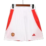 Manchester United Home Soccer Shorts 2024/25 - thejerseys