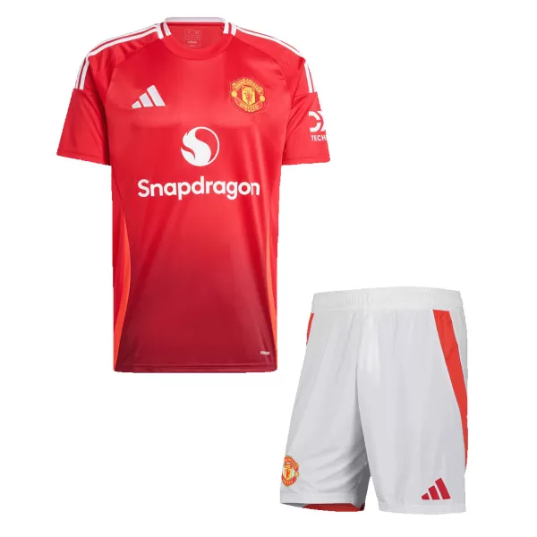 Men's Manchester United Home Jersey (Jersey+Shorts) Kit 2024/25 - thejerseys