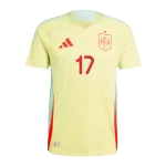 Spain WILLIAMS JR. #17 Away Soccer Jersey Euro 2024 - Player Version - thejerseys