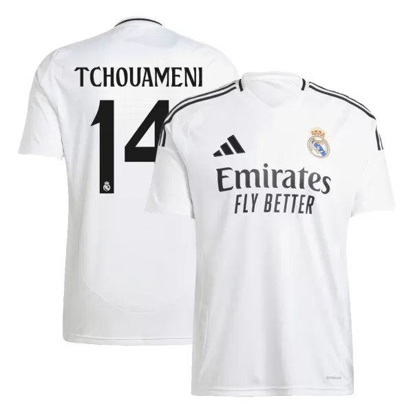 [Super Quailty] Men's Real Madrid TCHOUAMENI #14 Home Soccer Jersey 2024/25 - thejerseys