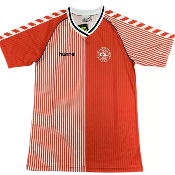 Denmark Home Retro Soccer Jersey 1986 - thejerseys