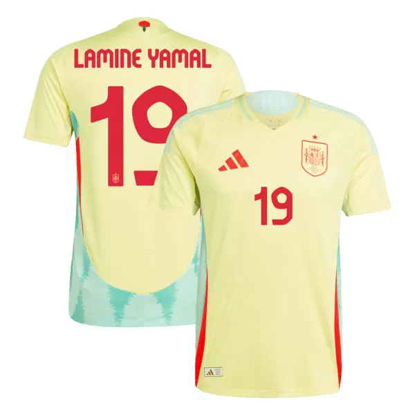 Spain LAMINE YAMAL #19 Away Soccer Jersey Euro 2024 - Player Version - thejerseys