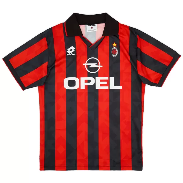 AC Milan Home Retro Soccer Jersey 1995/96 - thejerseys