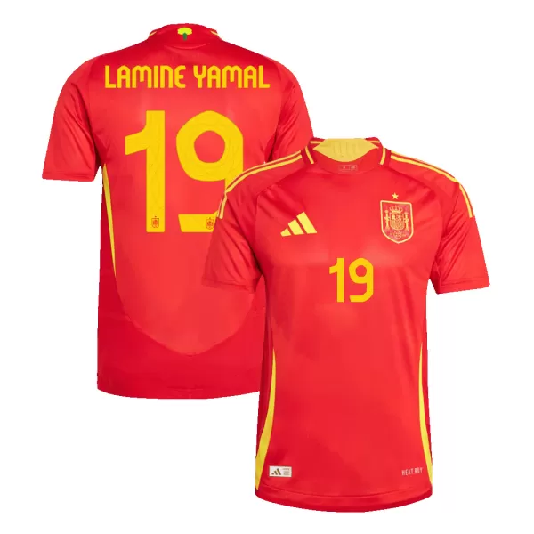 Spain LAMINE YAMAL #19 Home Soccer Jersey Euro 2024 - Player Version - thejerseys