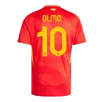 [Super Quality] Men's Spain OLMO #10 Home Soccer Jersey Euro 2024 - thejerseys