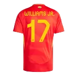 [Super Quality] Men's Spain WILLIAMS JR. #17 Home Soccer Jersey Euro 2024 - thejerseys