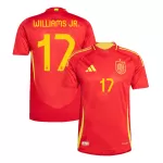 Spain WILLIAMS JR. #17 Home Soccer Jersey Euro 2024 - Player Version - thejerseys