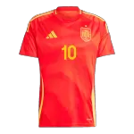 [Super Quality] Men's Spain OLMO #10 Home Soccer Jersey Euro 2024 - thejerseys