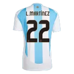 [Super Quailty] Men's Argentina L.MARTÍNEZ #22 Home Soccer Jersey 2024 - thejerseys
