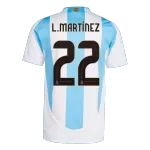 Argentina L.MARTÍNEZ #22 Home Soccer Jersey Copa América 2024 - Player Version - thejerseys