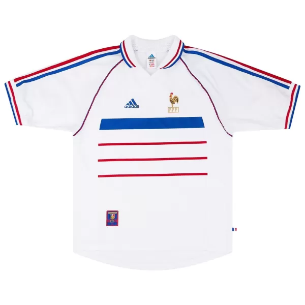 France Away Retro Soccer Jersey 1998 - thejerseys