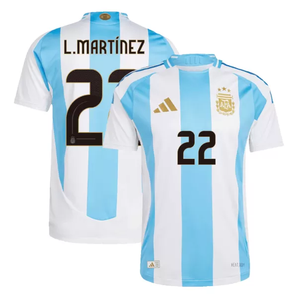 Argentina L.MARTÍNEZ #22 Home Match Jersey Copa América 2024 - thejerseys