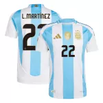 Argentina L.MARTÍNEZ #22 Home Soccer Jersey 2024 - Player Version - thejerseys