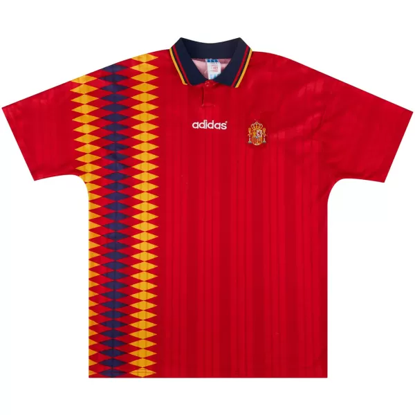 Spain Home Retro Soccer Jersey 1994 - thejerseys