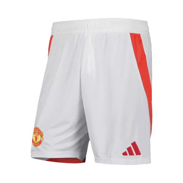 Manchester United Home Soccer Shorts 2024/25 - thejerseys
