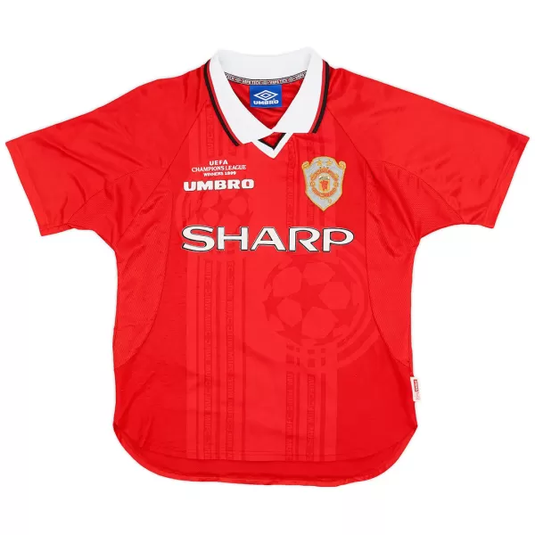 Manchester United Home Retro Soccer Jersey 1999/00 UCL Final - thejerseys