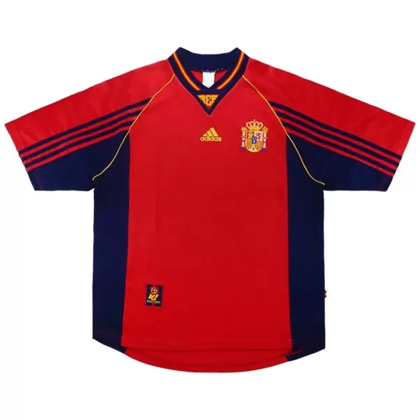 Spain Home Retro Soccer Jersey 1998 - thejerseys