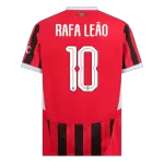 Men's AC Milan RAFA LEÃO #10 Home Soccer Jersey 2024/25 UCL - thejerseys