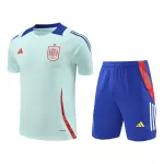 Men's Spain Pre-Match Jersey (Jersey+Shorts) Kit Euro 2024 - thejerseys