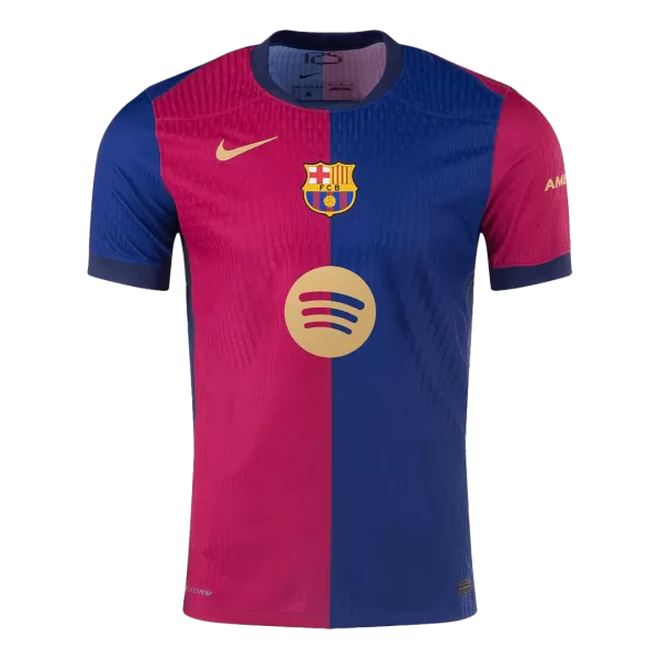 Barcelona Home Match Jersey 2024/25 - Spotify Logo Without Text - thejerseys