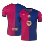 Barcelona Home Match Jersey 2024/25 - Spotify Logo Without Text - thejerseys