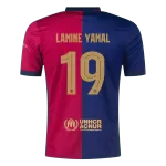 Men's Barcelona LAMINE YAMAL #19 Home Soccer Jersey 2024/25 UCL - thejerseys