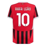 AC Milan RAFA LEÃO #10 Home Soccer Jersey 2024/25 - Player Version - thejerseys