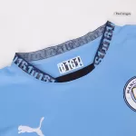 Men's Manchester City Home Long Sleeve Soccer Jersey 2024/25 - thejerseys