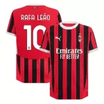 AC Milan RAFA LEÃO #10 Home Soccer Jersey 2024/25 - Player Version - thejerseys