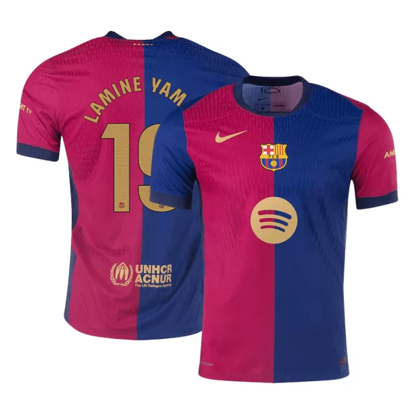 Barcelona LAMINE YAMAL #19 Home Match Jersey 2024/25 - Spotify Logo Without Text - thejerseys