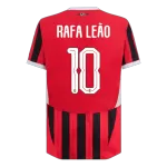 AC Milan RAFA LEÃO #10 Home Soccer Jersey 2024/25 UCL - Player Version - thejerseys