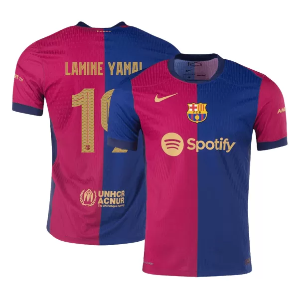 Barcelona LAMINE YAMAL #19 Home Soccer Jersey 2024/25 UCL - Player Version - thejerseys